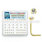 18sp14xc l shape nose studs silver 925 nose