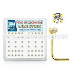 18sp19xc l shape nose studs silver 925 nose