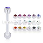 abbajb6 straight barbells acrylic body jewelry tongue