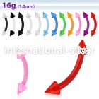 abnevcn micro curved barbells acrylic body jewelry eyebrow