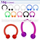 acbevb horseshoes acrylic body jewelry belly button