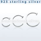 agcln20 nose hoop silver 925 nose