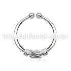 agsep12d fake illusion body jewelry silver 925 septum