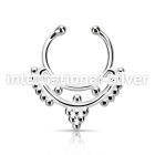 agsepd4 fake illusion body jewelry silver 925 septum