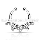 agsepd5 fake illusion body jewelry silver 925 septum