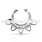 agsepd6 fake illusion body jewelry silver 925 septum