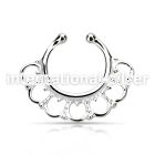 agsepd8 fake illusion body jewelry silver 925 septum