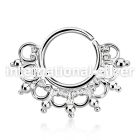 agsepv12 seamless segment rings silver 925 septum
