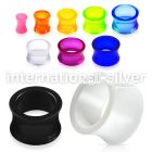 aprd tunnels gauges acrylic body jewelry ear lobe