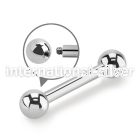 bb10 straight barbells surgical steel 316l tongue