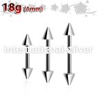 bb18cn3 straight barbells surgical steel 316l eyebrow