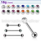 bb18jb25 surgical steel ball closure rings eyebrow helix intim piercing