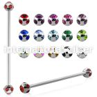 bb5c straight barbells surgical steel 316l tongue