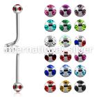 bbcl straight barbells surgical steel 316l 