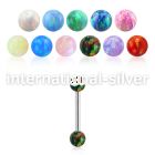 bbeop3ss stainless steel 16g barbell eyebrow helix piercing