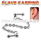 bber27 straight barbells surgical steel 316l ear lobe