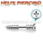 bber49 straight barbells surgical steel 316l helix