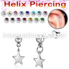 bber90 surgical steel barbells helix piercing