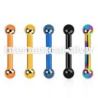 bbetb25 straight barbells anodized surgical steel 316l eyebrow