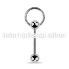bbsl straight barbells surgical steel 316l tongue