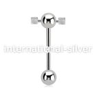 bbspndi straight barbells surgical steel 316l tongue