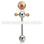 bbspnfor straight barbells surgical steel 316l tongue