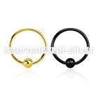 bcrt20s hoops captive rings anodized surgical steel 316l eyebrow