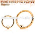 bcrtt18s hoops captive rings anodized surgical steel 316l nose