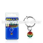 blcpt117r fake illusion hoops others belly button