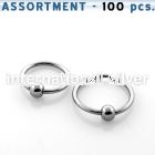 blk107 hoops captive rings surgical steel 316l nose
