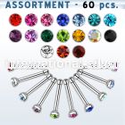 blk174 nose bone surgical steel 316l nose