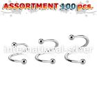 blk219b spirals twisters surgical steel 316l eyebrow