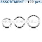 blk223d seamless segment rings surgical steel 316l ear lobe