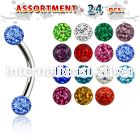 blk283 micro curved barbells surgical steel 316l eyebrow