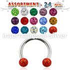 blk285 horseshoes surgical steel 316l belly button