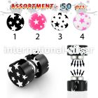 blk308 cheaters  illusion plugs and tapers acrylic body jewelry belly button