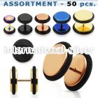 blk390 cheaters  illusion plugs and tapers anodized surgical steel 316l belly button