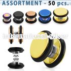 blk412 cheaters  illusion plugs and tapers anodized surgical steel 316l belly button