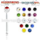 blk425 nose bone acrylic body jewelry nose