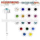 blk426 nose bone acrylic body jewelry nose