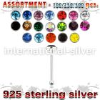 blk456 nose bone silver 925 nose