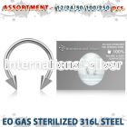 blk475 horseshoes surgical steel 316l belly button