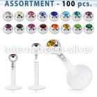 blk49 labrets lip rings bioflex ptfe eyebrow