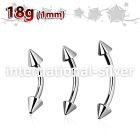 bn18cn3 micro curved barbells surgical steel 316l eyebrow