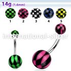 bndxa belly rings surgical steel 316l with acrylic parts belly button