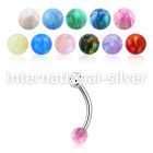 bne1opss surgical steel eyebrow bananas eyebrow piercing