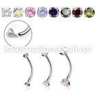 bne2czin micro curved barbells surgical steel 316l eyebrow