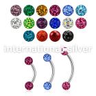 bnfr3ss surgical steel eyebrow bananas eyebrow piercing