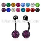 bntfr8 anodized steel curved barbell 14g ferido ball