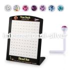 brac22 l shape nose studs bioflex ptfe nose